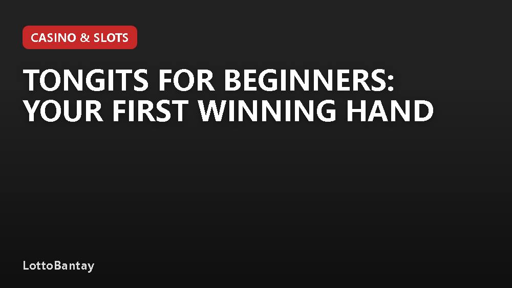 Tongits for Beginners: Your First Winning Hand