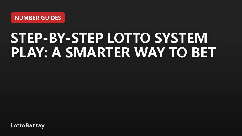 Step-by-Step Lotto System Play: A Smarter Way to Bet