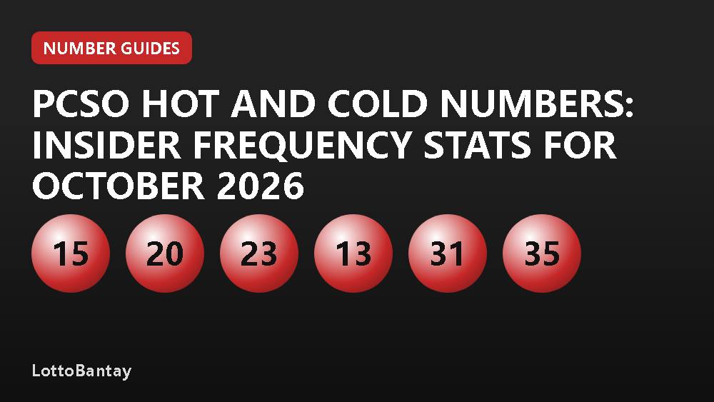 PCSO Hot and Cold Numbers: Insider Frequency Stats for October 2026
